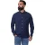 Firetrap Heren Basic Oxford-overhemd van katoen met knoopsluiting (Marine)