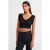 Getailleerde Mouwloze Croptop met Strikvoorkant