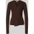 MORE & MORE Gebreide pullover van mix van viscose en elastaan in wikkellook