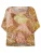 DEHA Blouse  olijfgroen / kreeft / wit