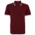 Asquith & Fox Heren Klassiek Fit getipt Poloshirt (Bourgogne/ Lucht)