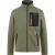Gul Herenjas met borstzak met patroon (Khaki)