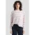 QS gestreepte pullover ecru