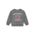 Daily7 rechtvallende sweater met print – grijs