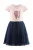 happy girls Jurk  marine / lichtblauw / pink / rosa