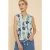 White Stuff Tulip Jersey Sleevele Shirt White Printed