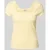 JAKE*S STUDIO WOMAN T-shirt in riblook met vierkante hals