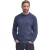 Barbour trui donkerblauw gemêleerd lamswol ronde hals
