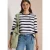 Sweatshirt met ronde hals en trekkoord