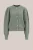 WE Fashion – Dames gebreid vest van wolmix met gouden knopen – Regular fit – Pastelgroen –