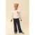 LOOXS little straight joggingbroek met hartjes donkerblauw