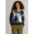 Ivy Beau gebreide trui met print – donkerblauw