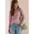 Trui met ronde hals en space-dye-look