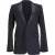 Saint Laurent single-breasted blazer in marineblauwe wol
