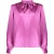 Geisha Blouse Satin With Bow Purple