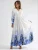 MSN Collection Jurk  blauw / zwart / wit