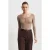 Slim-Fit Wol Gebreide Blouse Met Knopen