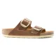 Mules femme Birkenstock Arizona Big Buckle Natural Leather Oiled