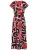 HotSquash Jurk  pink / knalrood / zwart