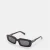Accessories Off White Renton Rectangle Full Rim Sunglasses in Black/Dark Grey