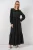 Maxi-jurk met babykraag en knoopsluiting