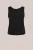 WE Fashion – Dames jersey singlet met lage rug – Regular fit – Zwart – Viscose –