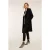 Motivi Midi Wool Blend Coat With Belt Black