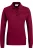 HAKRO 215 Dames poloshirt met lange mouwen wijnrood, Effen
