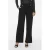VILA straight high waist pantalon zwart