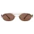 Miu Miu Ovaal Dames Licht Goud Bruin Zilver MU 54ZS