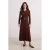Trendyol Modest Dames Bruin Effen Maxi Lang A-lijn Modest Jurken