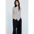 Mango gestreepte top – wit