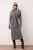 TRENDYOLMİLLA Dames Grijs Effen Maxi Lang Casual Bodycon Jurken