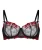 Hunkemöller BH ‘Peonie’  rood / zwart