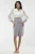 V-hals Midi Jurk met Knopdetail