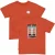 QPI T-shirt met backprint oranje