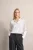 Bugatti Damen Overhemdblouse met afgeronde zoom