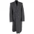 Balenciaga Deconstructed Check Coat in grijze wol