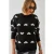 Acryl Crew Neck Trui met Hartpatroon