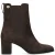 Fred de la Bretoniere Chelsea leren chelsea boots met hak – donkerbruin
