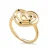 Orphelia ‘Euphoria’ Dames 925 Sterling Zilveren Ring – Goud ZR-7522/G