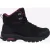 Hi-Tec Jackdaw Mid WP Polyester Dames Zwart/Bordeaux Wandelschoenen