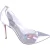 Gianvito Rossi Plexi Laser Pumps in Zilver Patent
