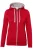 HAKRO Dames Jas met capuchon rood, Effen