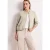 Street One Dames Blouson met gerimpelde zoom en ritssluiting in Beige