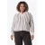Colourful Rebel Curve Plus Size gebreide gestreepte trui – ecru/bruin