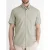 Lerros – Korte Mouw Overhemd – Heren – L – 633 TINTED GREY – Katoen – 2562440