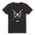 Star Wars Heren Gekruiste Bladen T-Shirt (Zwart)