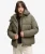 Premium Geruite Puffer Jas met Capuchon Brown