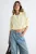 TRENDYOLMİLLA Dames Geel Effen Lang Regular fit Overhemden